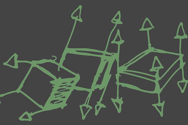 arrow styled banner hero image