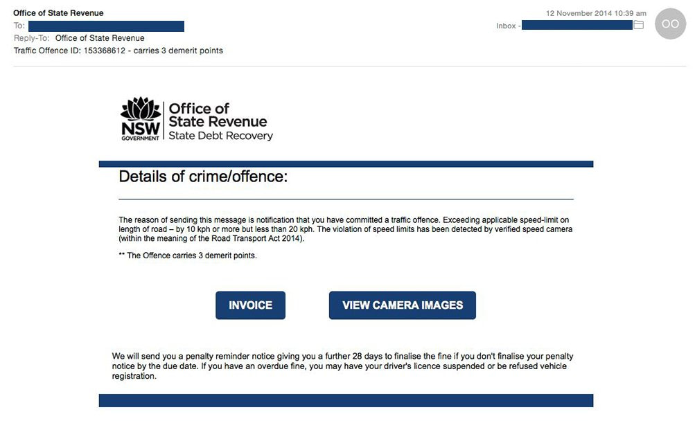 SDRO Scam Email