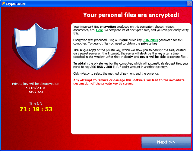 Cryptolocker crilock ransomware