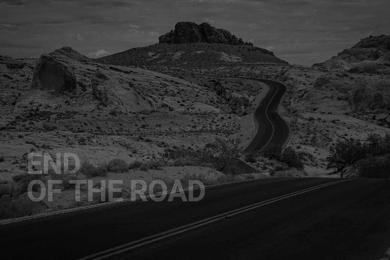 Desert Australia - end of the road