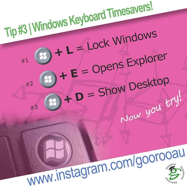 Windows keyboard timesavers Tip 3 — Gooroo Technical Services